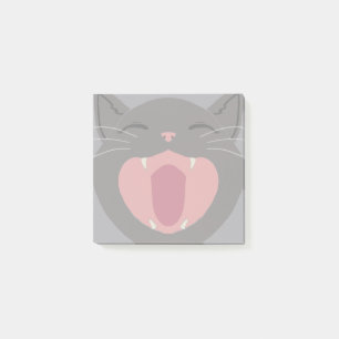 Bloco De Notas Cinza Cat Nom