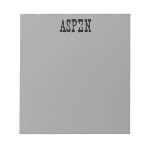 Bloco De Notas Cinza de Aspen