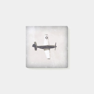 Bloco De Notas Cinza de Aviões de Combate à Vintage