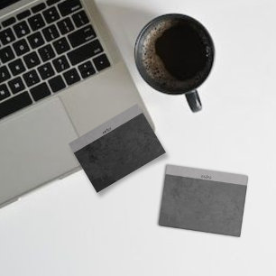 Bloco De Notas Cinza Escura Concreto Moderno 'Notes Pad' Mínimo