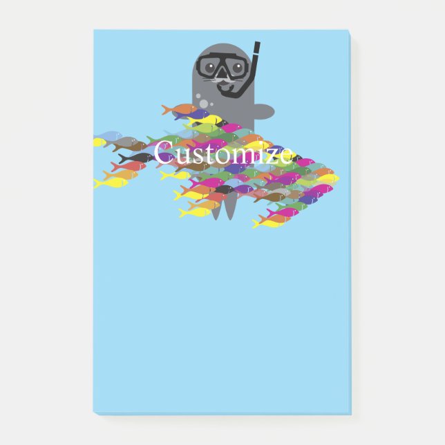 Bloco De Notas Cinza Seal Thunder_Cove (Frente)