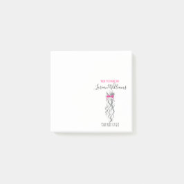 Bloco De Notas Cinzas cor-de-rosa e Arco branca do cabelo do Brai