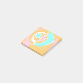 Bloco De Notas Círculo Étnico Assobe-Sol - Laranja Cor-de-Rosa