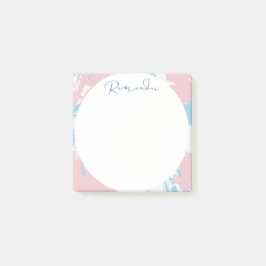 Bloco De Notas Círculo Floral e Abstrato