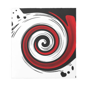 Bloco De Notas Círculo líquido em espiral moderno, cor branca n