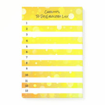 Círculos Amarelos Notas Postes Pretas