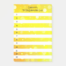 Círculos Amarelos Notas Postes Pretas