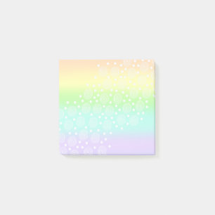 Bloco De Notas Círculos Arco-Íris de Pastel em Círculos