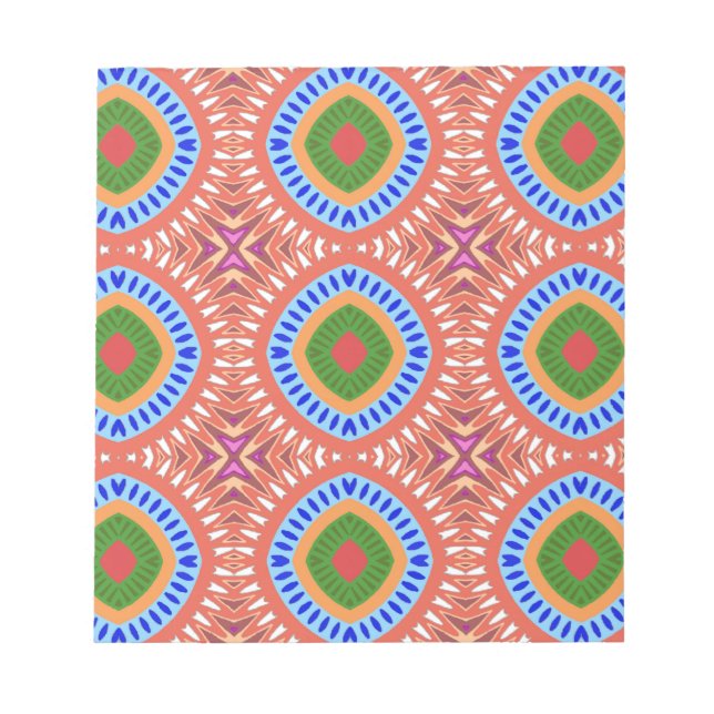 Bloco De Notas Círculos Tribais (Frente)