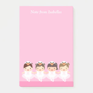 Bloco De Notas Cisne Fofo Ballet Bailarina Para Meninas
