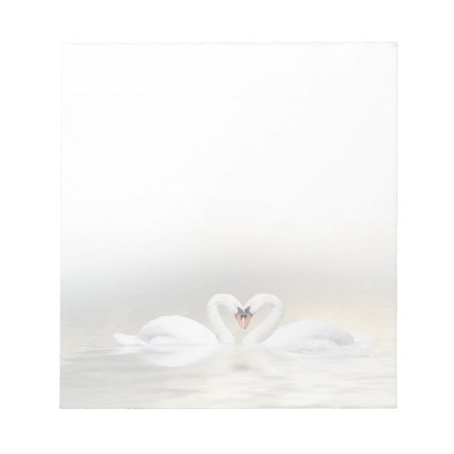 Bloco De Notas Cisnes amorosos (Frente)