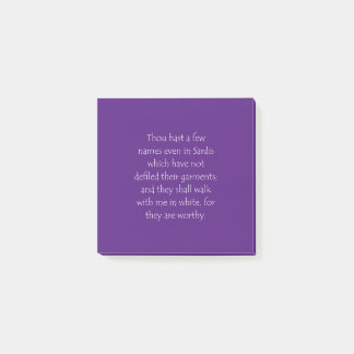 Bloco De Notas Citação das Escrituras Apocalipse 3 4