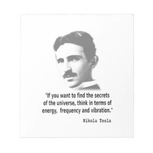 Bloco De Notas Citação De Nikola Tesla