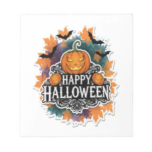 Bloco De Notas Citações engraçadas e assustadoras de Halloween Fe
