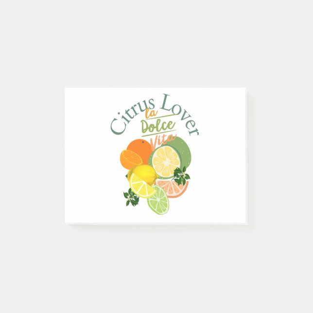 Bloco De Notas Citrus Lover, la Dolce Vita (Frente)