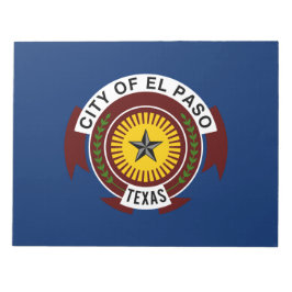 Bloco De Notas City Flag de El Paso (Texas)