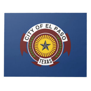 Bloco De Notas City Flag de El Paso (Texas)
