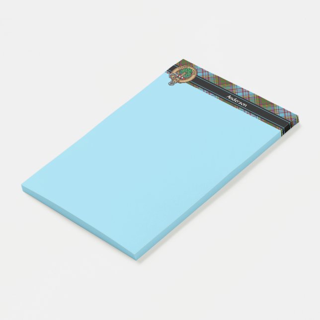 Bloco De Notas Clan Anderson Crest Notes (Inclinado)
