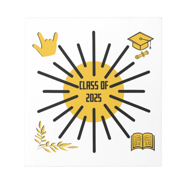 Bloco De Notas Classe de 2025 - Sol (Frente)