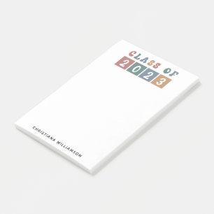 Bloco De Notas Classe Retroativa Personalizada de Graduação 2023