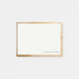 Bloco De Notas Clássica Artística Beige Dourada Óleo Textura