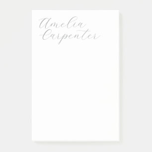 Bloco De Notas Clássica Caligrafia Mínima Profissional