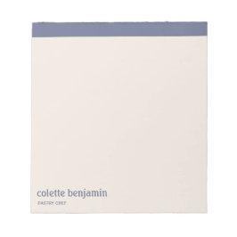 Bloco De Notas Clean Minimalist Blue-Grey & Pale Peach