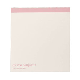Bloco De Notas Clean Minimalist Pastel Pink & Pale Peach
