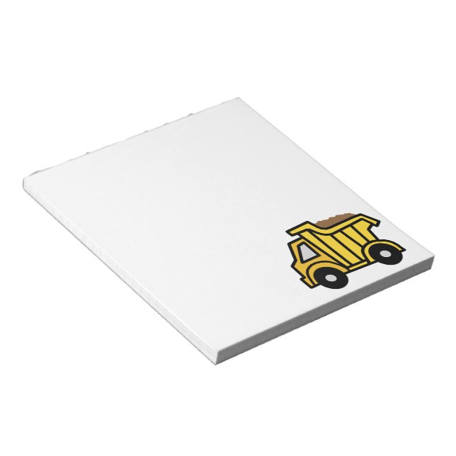Bloco De Notas Clip Art de Desenho Animado com um Caminhão de Car (Inclinado)