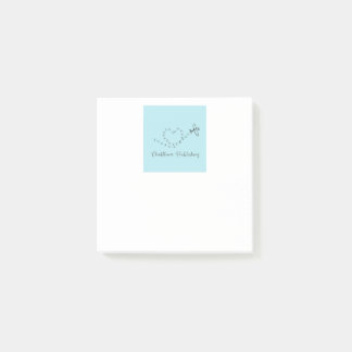 Bloco De Notas Clockflower Publishing posta-it com marca