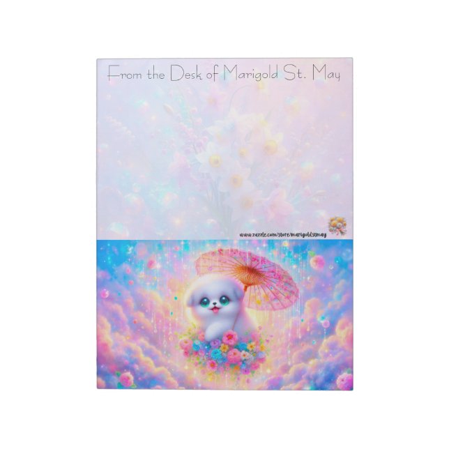 Bloco De Notas Cloud Puppy Notepad (Invertido)