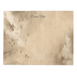Bloco De Notas Clouds Birds Feathers Pastel Sky Collage