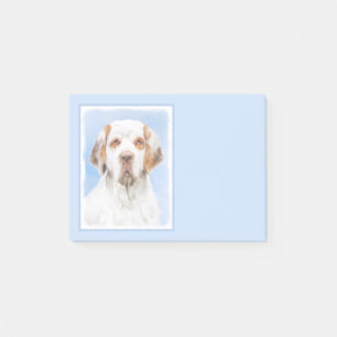Bloco De Notas Clumber Spaniel Painting - Cute Original Dog Art