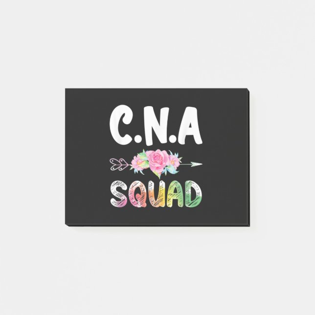 Bloco De Notas CNA Nurse Squad Certified Nursing Assistant (Frente)