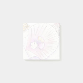 Bloco De Notas Coastal Seashell Collection Nautical Sticy Notes