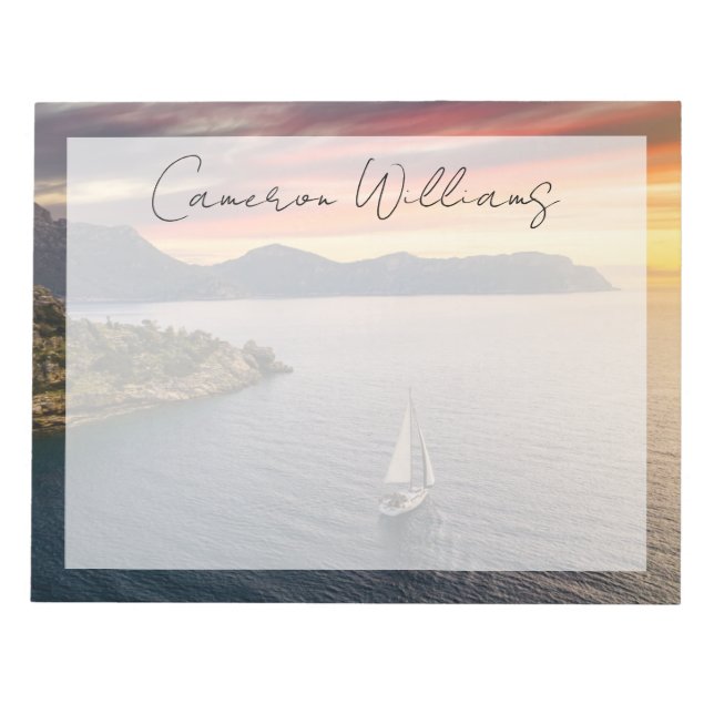 Bloco De Notas Coastline | Bodrum, Turquia (Frente)