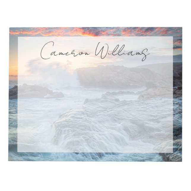 Bloco De Notas Coastline | Carmel California (Frente)
