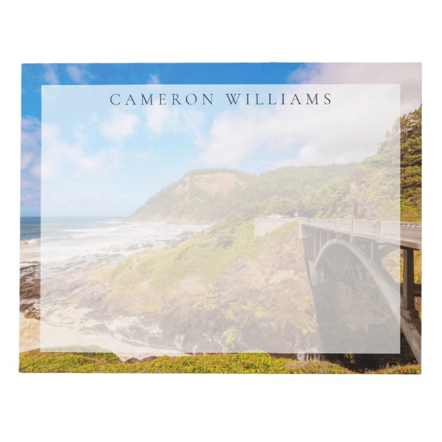 Bloco De Notas Coastline | Cook's Chasm, Yachats, Oregon (Frente)