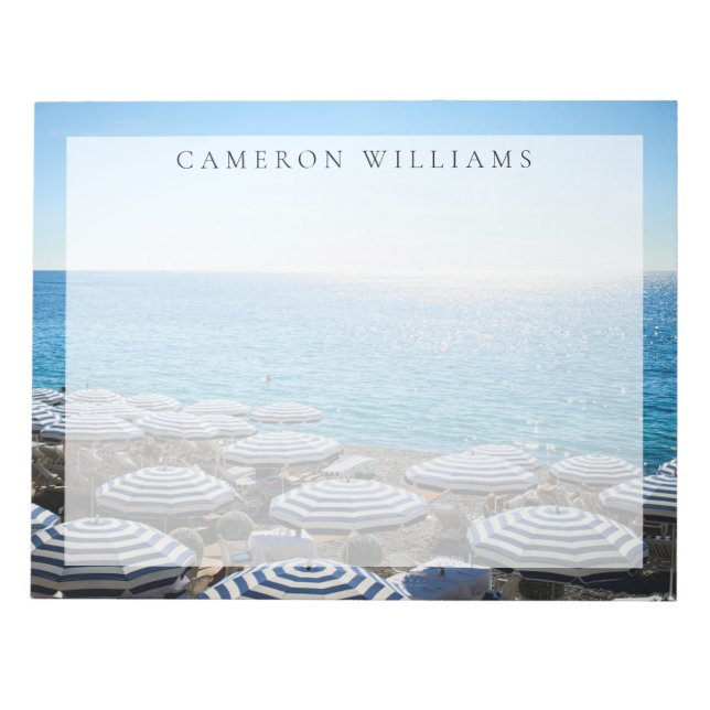 Bloco De Notas Coastline | Riviera francesa, Nice França (Frente)