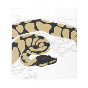 Bloco De Notas Cobra do pitão da bola