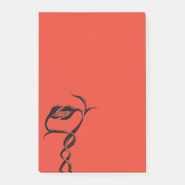 Bloco De Notas Cobras Góticos Vermelho E Preto