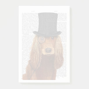 Bloco De Notas Cocker Spaniel, Formal Hound e Hat