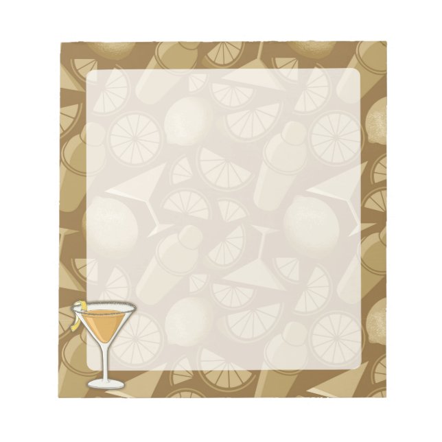 Bloco De Notas cocktail Sidecar (Frente)