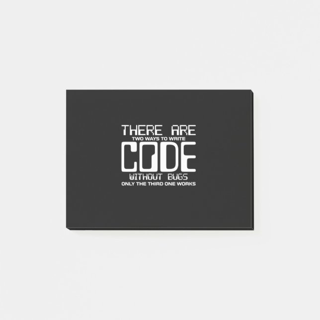 Bloco De Notas Código de gravação do programador sem Insetos (Frente)