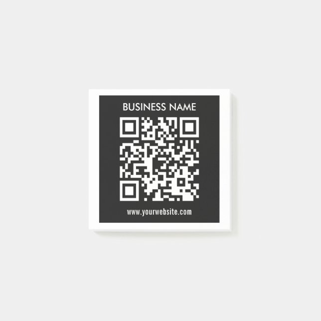 Bloco De Notas Código QR editável (gerado instantaneamente) | Pre (Frente)