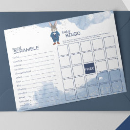 Bloco De Notas Coelhinho do Rapper em um Chá de fraldas de roupa 