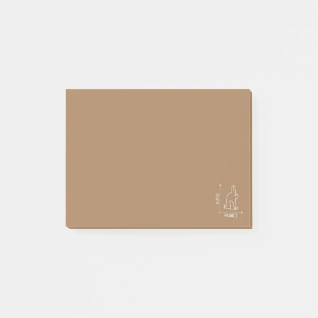 Bloco De Notas Coelho engraçado ou pato, díptico de animal selvag (Frente)