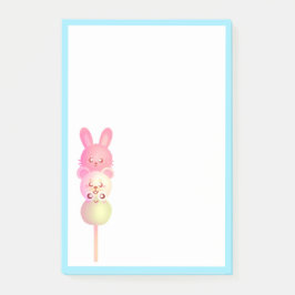 Bloco De Notas Coelho Fofo, Urso e Dango de Rã