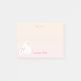 Bloco De Notas Coelhos bonitos | Notas de Posto personalizadas