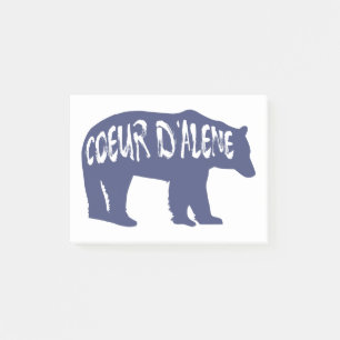 Bloco De Notas Coeur d'Alene Idaho Bear